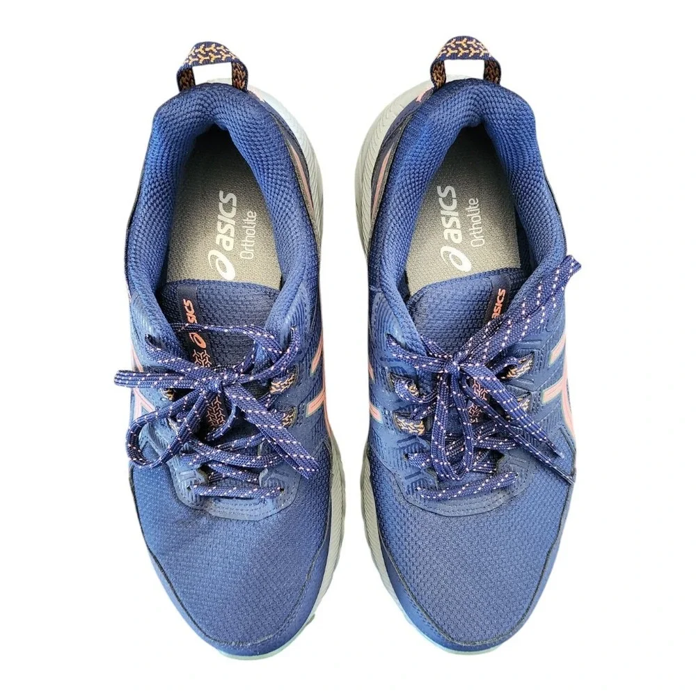 Asics Gel Venture 9 Ortholite Womens Size 7 1/2 Wide Blue Running Sneakers Shoes